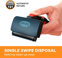 Deshedding Brush for Short/Medium-Hair Dogs & Cats - red / Small - image 3