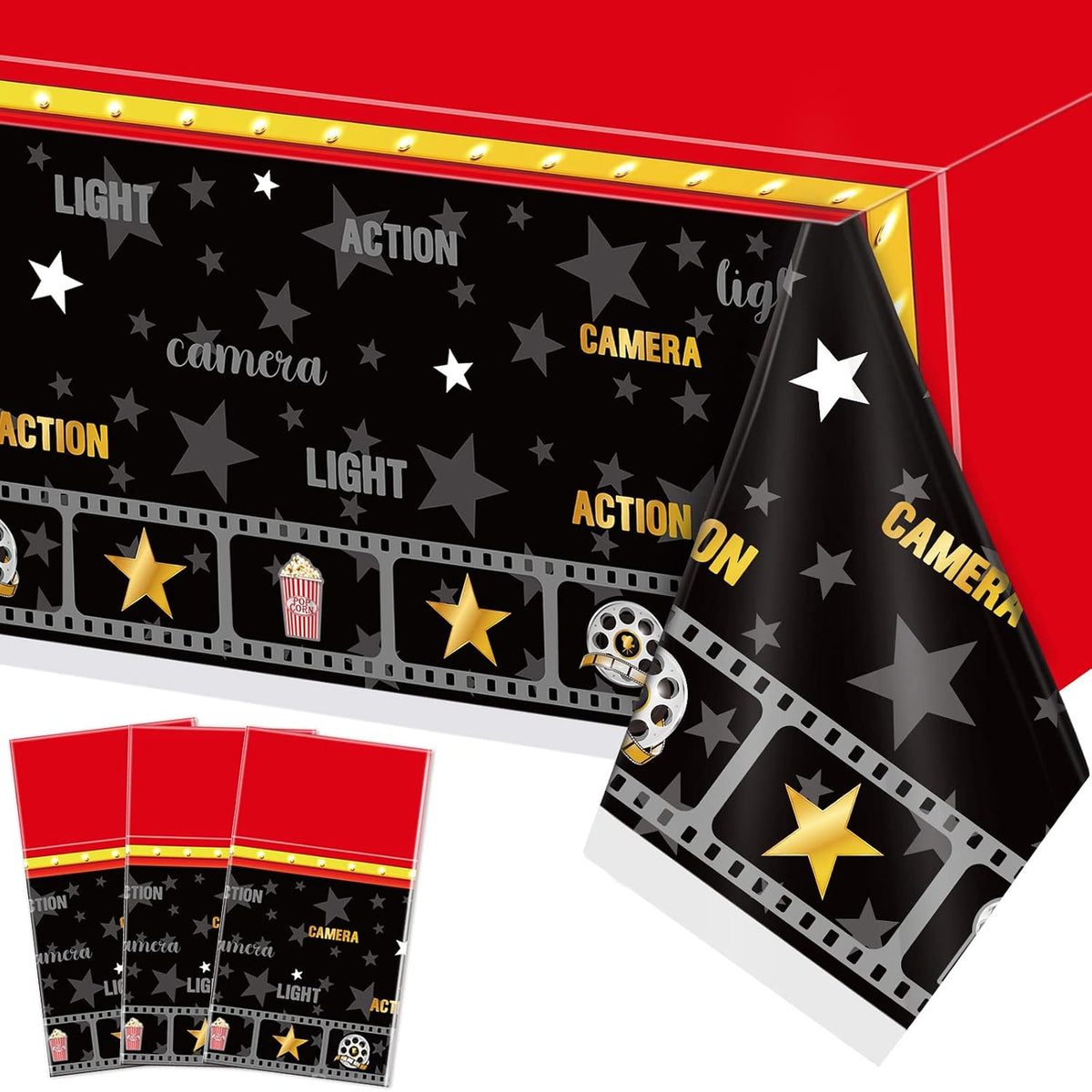 Irenare 1 Piece Cobblestone Stone Tablecloth - 1 / Movie Night