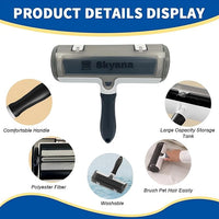 SKYANA Pet Hair Remover Roller Brush, Self-Cleaning Lint Roller for Dogs and Cats.hair removal for Fourniture,Couch,Carpet,Clothing,and bedding,portable,multiple surface.Removal tool.Lint Roller