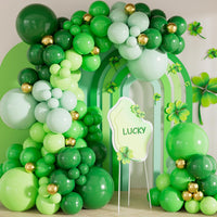 Pastel Rainbow Balloons Arch Garland Kit for Pastel Party Decor – Fun for Kids & Family - Green