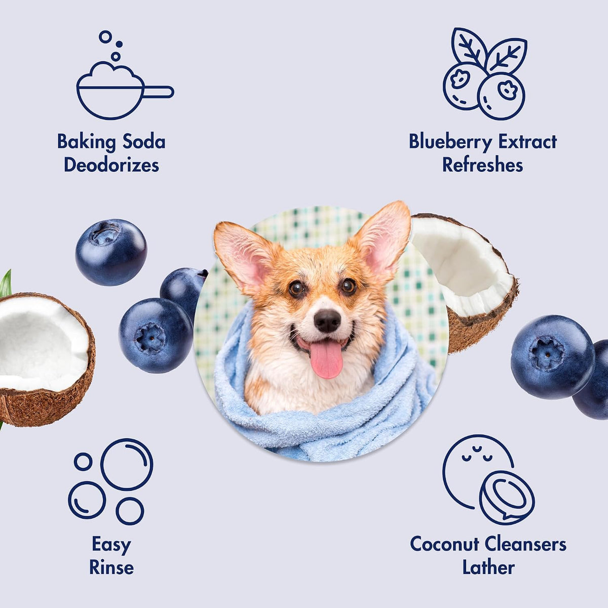 Arm & Hammer Deodorizing Dog Shampoo - Blueberry Coconut / 32 Fl Oz (Pack of 1) - image 4