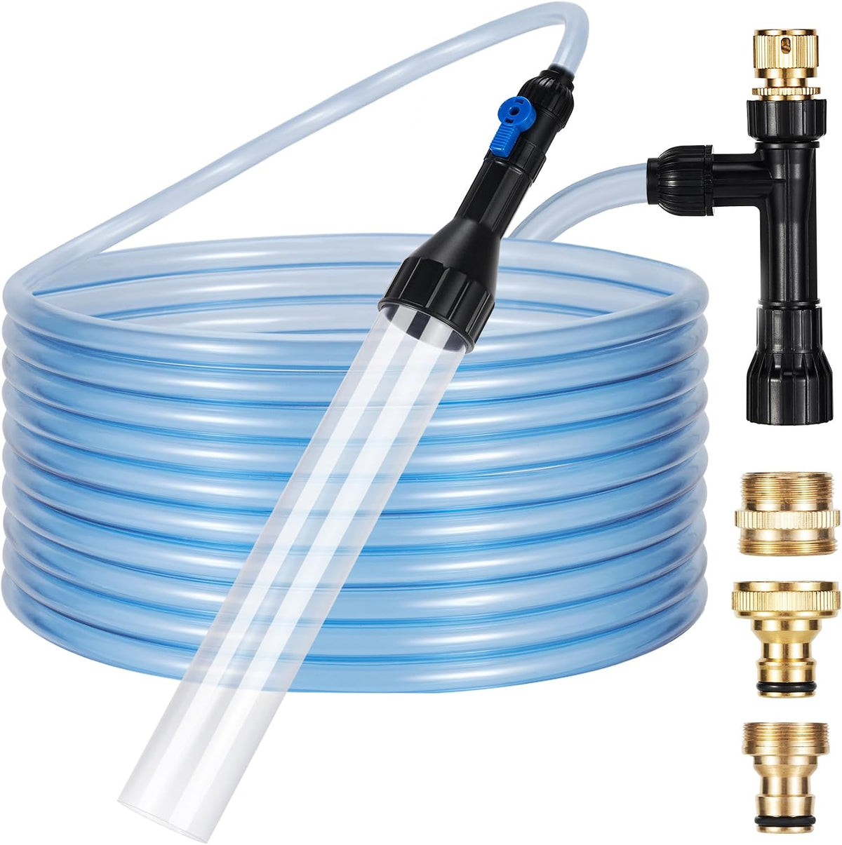 Gravel Vacuum for Aquarium Fish Tank Siphon - 30FT