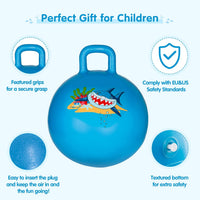 INPANY Bouncy Ball with Handle - Blue Shark - image 4