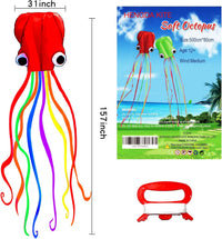 Hengda Kite Soft Octopus Kite Series - 2 / Red+Green - image 3