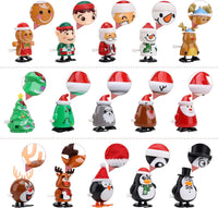 EEOCWF Christmas wind up toys for kids, 15 clockwork Santa, snowman and penguin figures - view 8