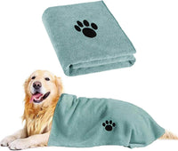Puomue 2 Pack Microfiber Dog Towels for Drying Dogs - Lake Blue / 40 x 23.6 inches - 1 Pack