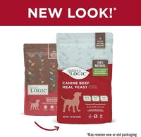 Nature's Logic Dry Dog Food - 100% Natural - No Synthetics - For All Ages, Sizes, Breeds - Free From Common Allergens, High Protein - Beef Meal Feast, 4.4lbs