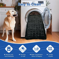 Thickened Dog Bed for Car Back Seat, Upgraded Bottom Non-Slip - Classic Black - image 4