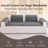 Couch Cover for Dogs Washable - Dark Gray / 23.6" x 47.2" - image 2