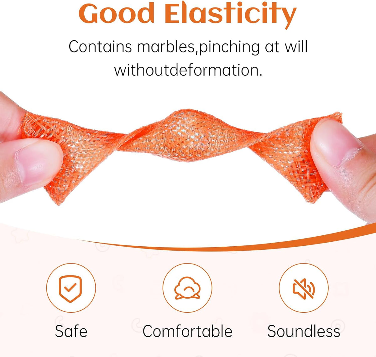 8Pcs Sensory Fidget Toys with Fidget Spinner - Orange - image 4