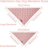 Summer Dog Bandana, UP URARA PUP Strawberry Triangle Bid Scarf for Medium Large Dogs, Cotton - StarBerry B / S - image 2
