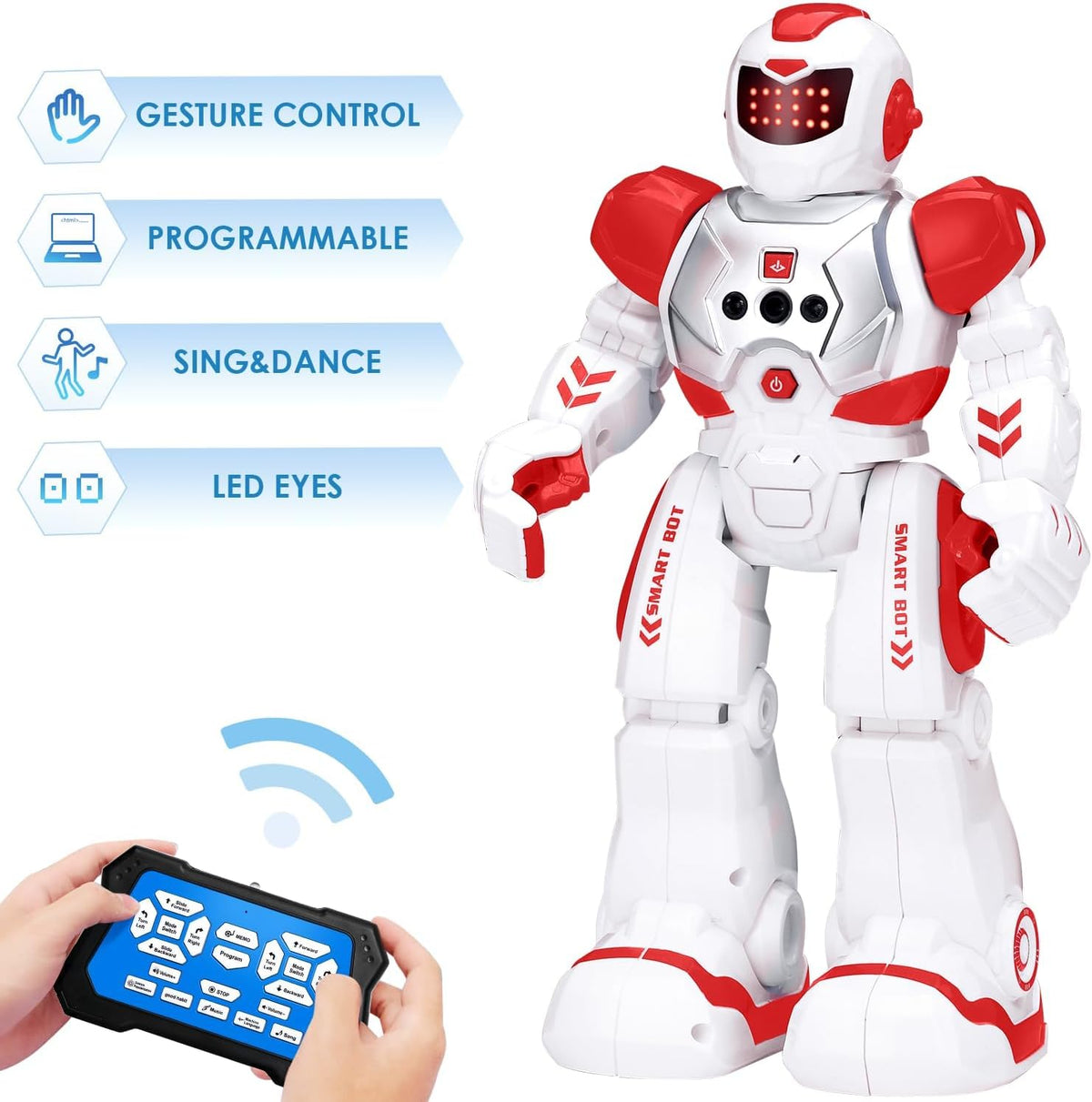 KingsDragon Robots Toy for Kids - Red - image 2