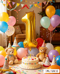 40 Inch Gold Number 1 Balloon - Gold Balloon / 40 Inch Number 1 - image 2