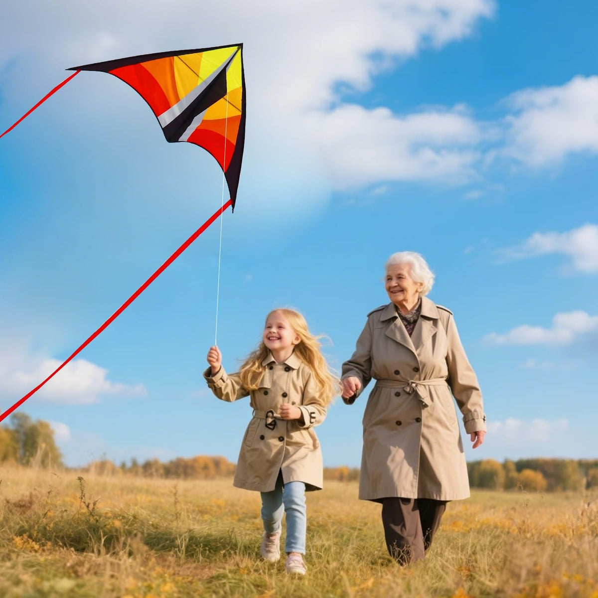 Xida Butterfly Kites for Kids and Adults Easy to Fly - 3 Pack (Delta+ Green Butterfly+Shark) - image 2