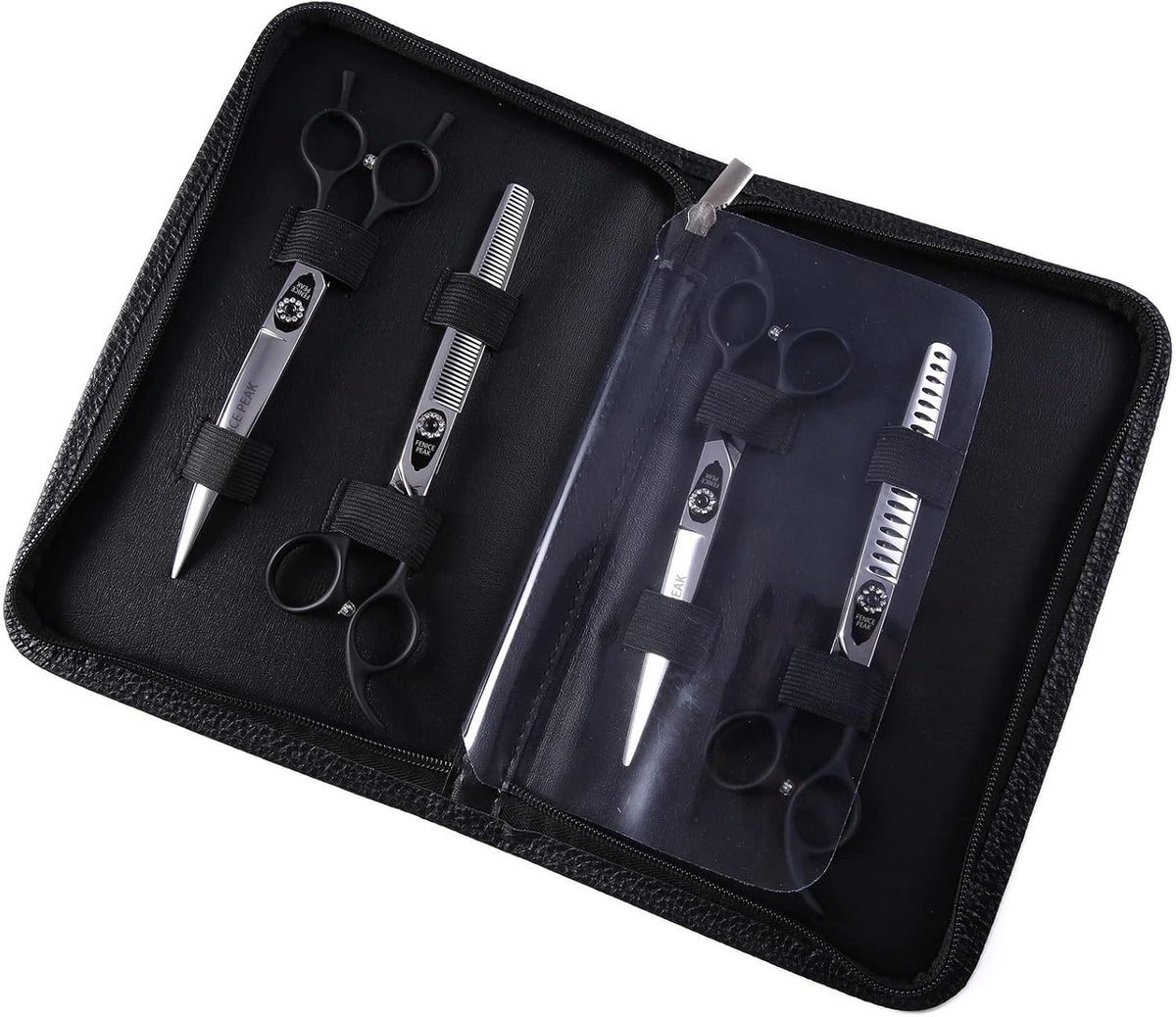 7.0'' Professional Dog Grooming Scissors Set with Black Non-Slip - Combo / 7.0'' - image 2