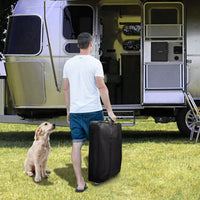 24" Dog Fence Storage Bag for Camping & RV Trips Comfortable Carry – Essentials for Dogs - Black / 24" playpen bag only - image 4