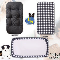 Dog Bed Covers Replacement Washable Elastic Edged 36" x 27" x 6" – Essentials for Dogs - Black Lattice / 36.0"L x 27.0"W x 6.0"Th - image 2