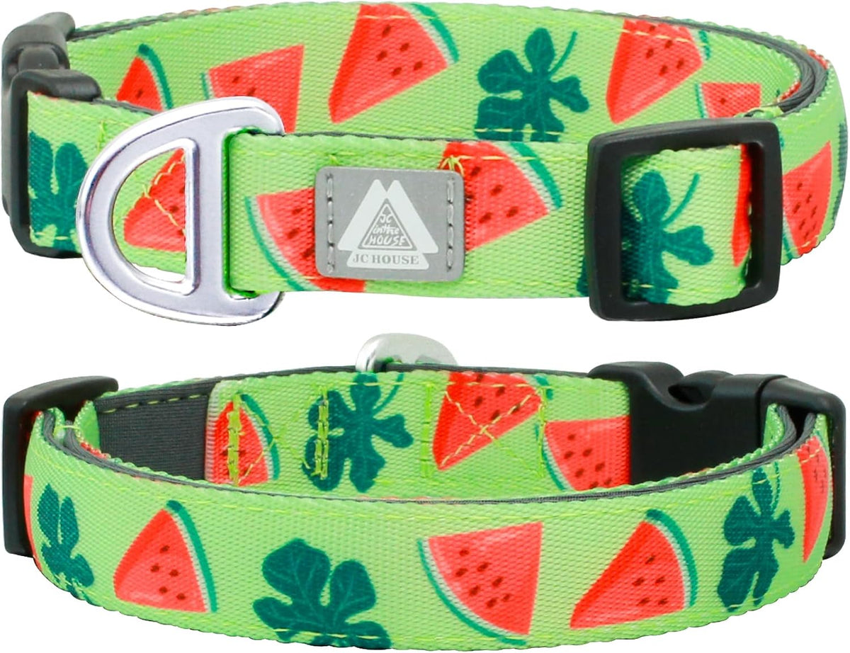 Medium Dog Collar, Neck 12"-20" - Large (Neck 16’’-25’’) / Watermelon