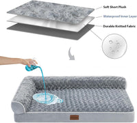 Orthopedic Washable Dog Bed - Gray / 35.0"l x 22.0"w x 6.5"th - image 4
