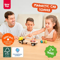 Nene Toys Magnetic Car Loader Wooden Truck for Toddlers Ages 2+ – Fun for Kids & Family - image 2