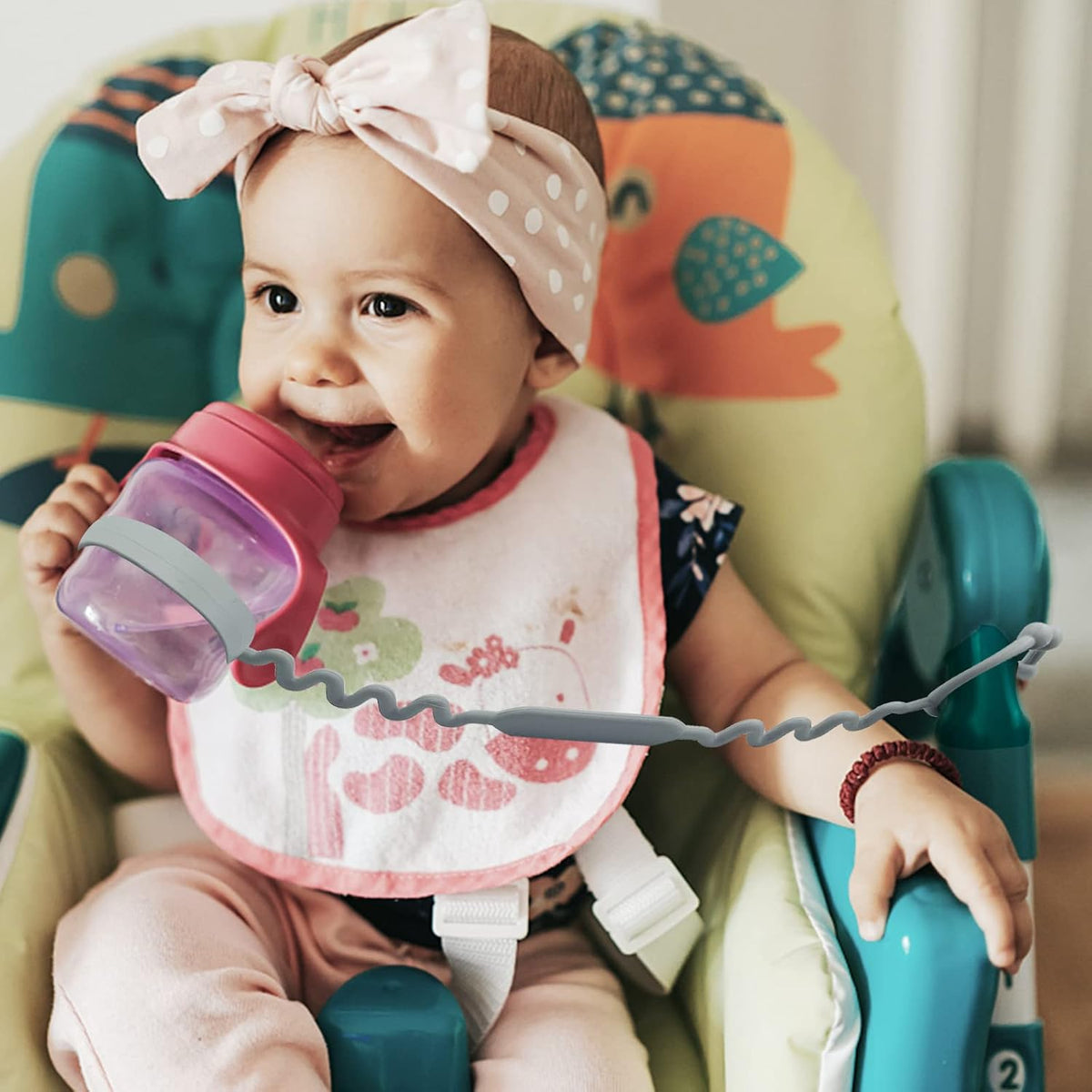 Toy Straps for Baby, Toy Safety Straps for Toy, Sippy Cup Straps - A-multi 5pack - image 2