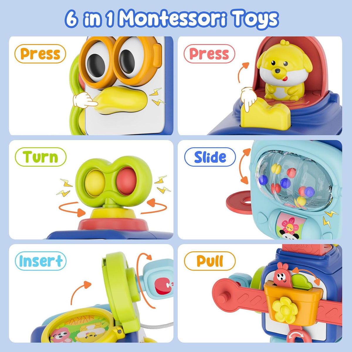 OSIMILY Toys for 1 Year Old Boy - Blue - image 3