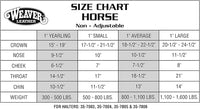 Weaver Equine Nylon Horse Halter, Triple-Ply Cheek Design, Original Non Adjustable Halters for Horses, Equine Tack,Average Size, Black