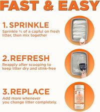 POOPH® LITTERIZER™ + Kitty Spray Bundle – Fragrance-Free Odor Eliminator for Litter & Cat Areas, Absorbs Moisture, Non-Toxic, No Harsh Chemicals, Patented Technology for Everyday Use