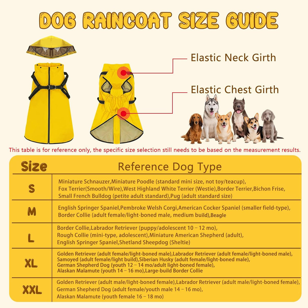 Dog Raincoat: Dog Rain Jacket with Reflective Harness & Removable Hood - Small - image 2