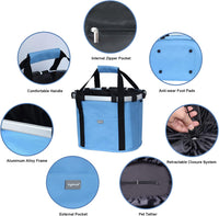 Bicycle Basket Dog Bike Handlebar Basket Front - Blue - image 3