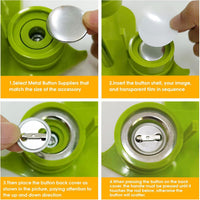 300 Pcs 58mm/2.28 inch Button Maker Supplies - 25mm/0.98 inch - Button Supplies Button Parts - image 3