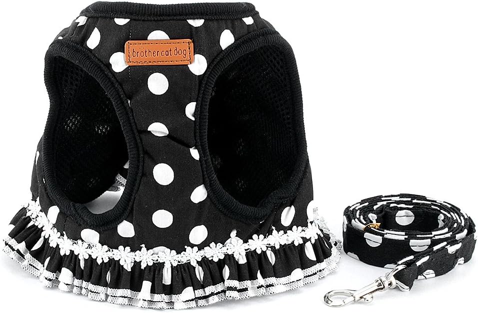 Step-in Dog Harness and Leash Set for Small Dogs - M / black - image 3
