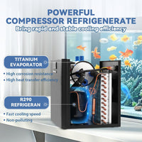 Poafamx 1/3 HP Aquarium Chiller - 42GAL - image 2