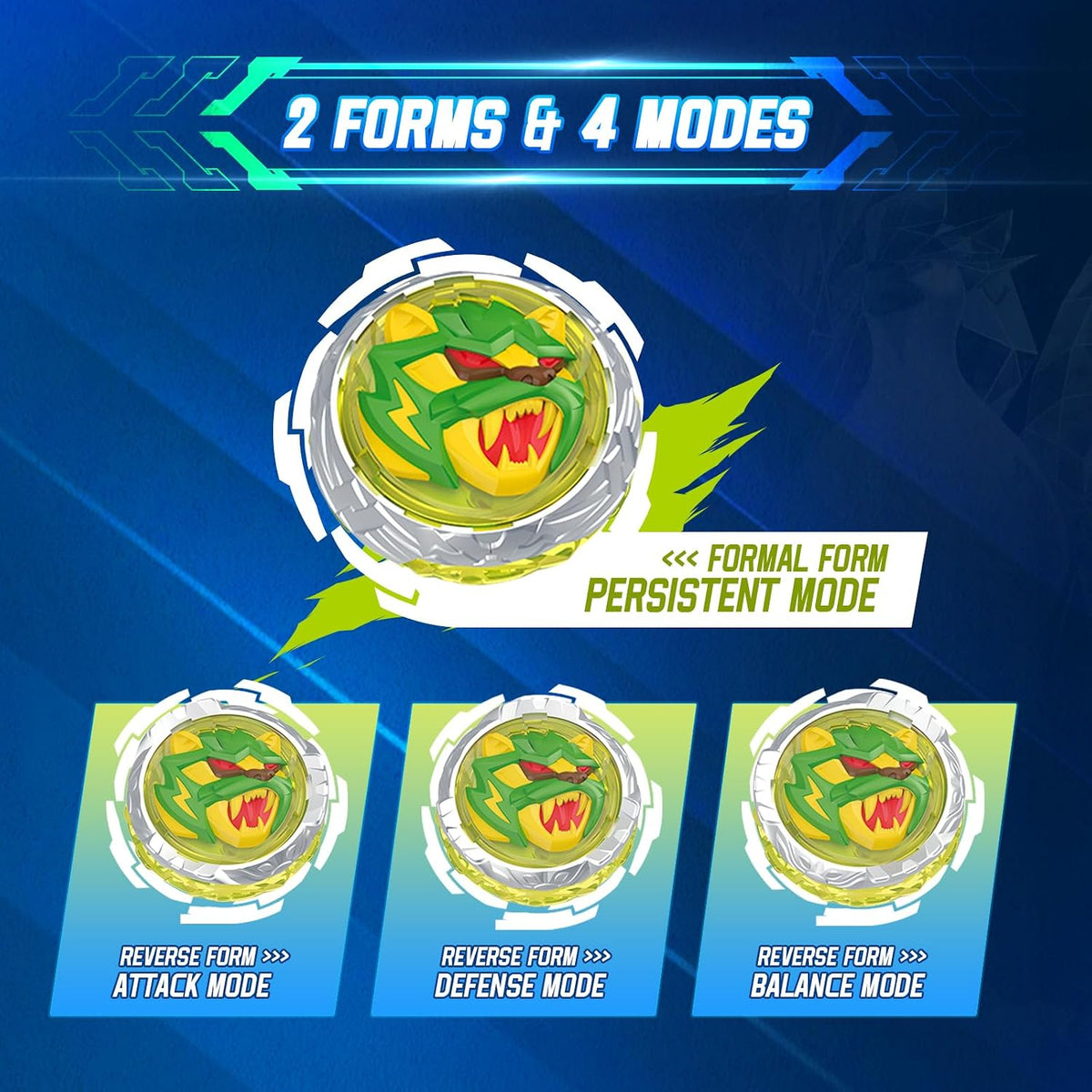 Infinity Nado sword launcher spinning top, Gale Wings metal battle top with sword-shaped launcher - view 14