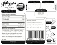 Rena's Recipe Kitty Licks Chicken Barrel (60 Tubes) 3 flavorsX 20 Tubes Cream Lickable Cat Treats 3 Different Flavors: Chicken, Chicken with Tuna, and Chicken with Liver