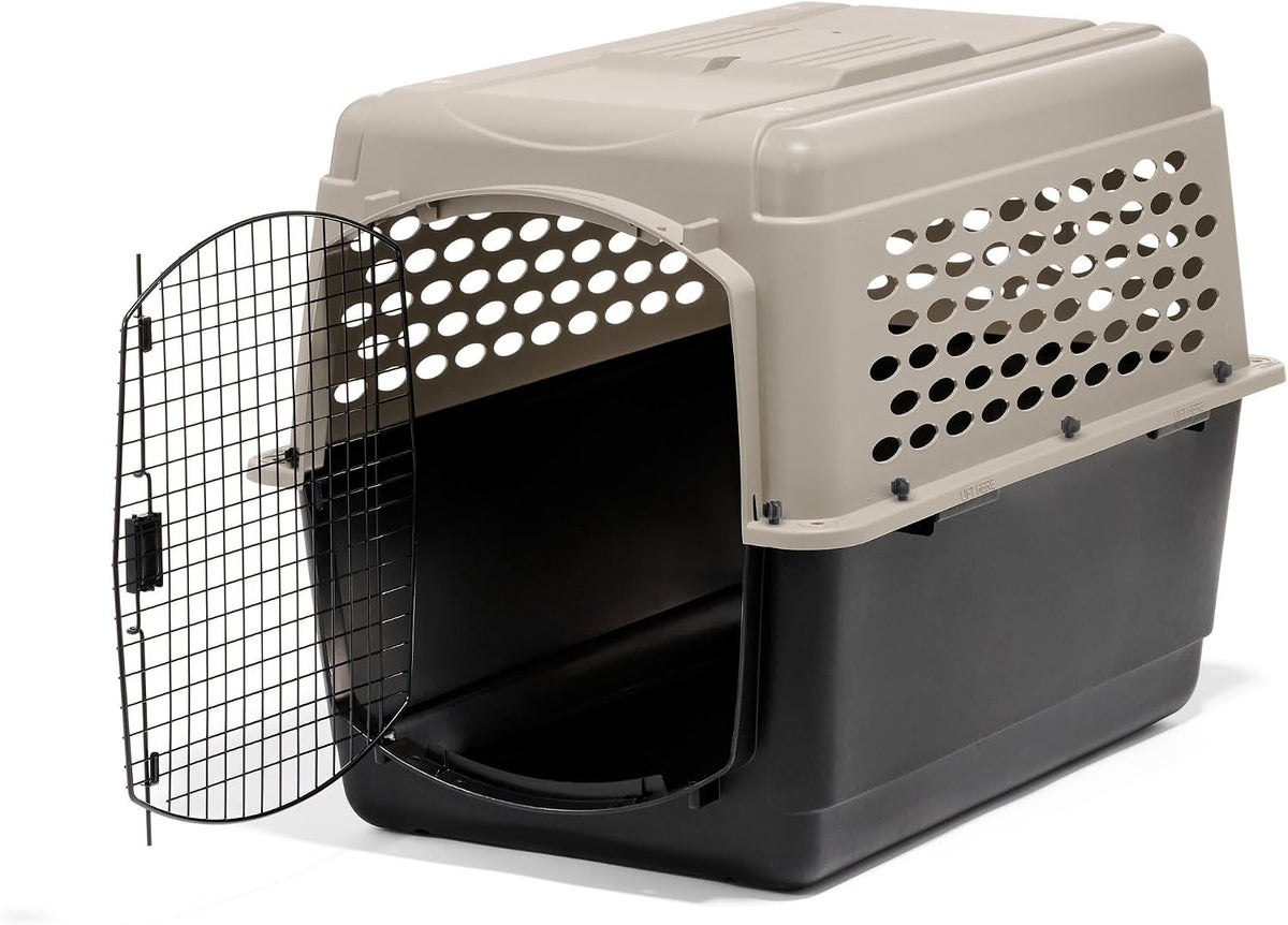 Petmate Vari Dog Kennel, Carrier for Large Dogs, Taupe and Black - 40.0"L x 27.0"W x 30.0"H / Kennel Only