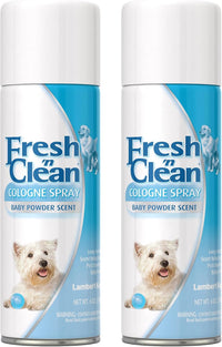 PetAg Fresh ’n Clean Cologne Spray, Baby Powder Scent - 6 Ounce (Pack of 2)
