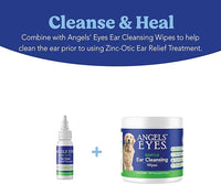 ANGELS’ EYES Zinc-Otic Ear Relief Treatment for Dogs and Cats Soothe Ear Infections Calm Itchy Inflamed Ears Natural BA and Zinc Formula 1 Ounce
