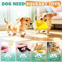 Fuufome Squeaky Dog Toys for Indoor Play with Small - yellowish white - image 3