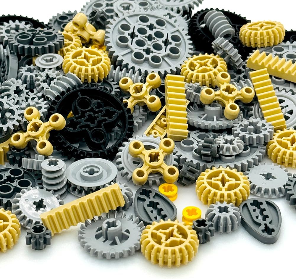 Miutrue technical parts kit with assorted building block gears and wheels - view 8