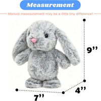Hopearl Talking Singing Cowgirl Repeats What You Say Girl Walking - Gray Bunny - image 4