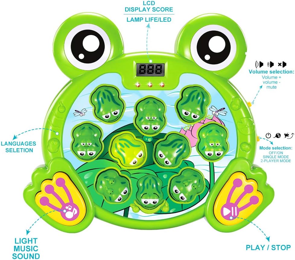 YEEBAY Whack A Frog Game with 2 Hammers - image 2