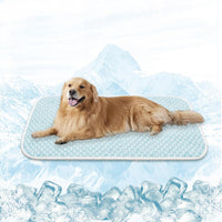 MICROCOSMOS Dog Sleeping Pad & Pet Cooling Mat - 59" x 40" / BlueWhite