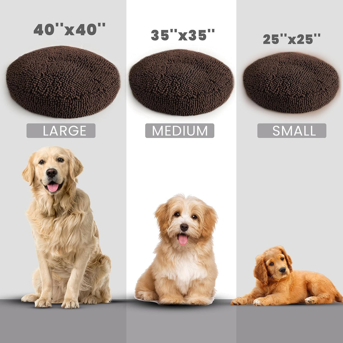 Muddy Mat Cloud K-9 Dog Beds for Small Dogs & Cats - Large (40''X40'') / Chocolate Brown - image 3