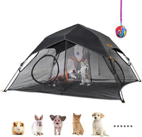 Outdoor Cat Play Tent for Indoors and Outdoors (X- Large Portable Pet House, Outdoor Cat Enclosure for Cats, Rabbits and Small Animals Easy to Connect with Run Tunnels, Cubes (Patented)