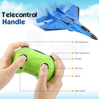 Kimmol RC plane remote control airplane toy, Su-35 model in EPP foam with LED lights - view 8
