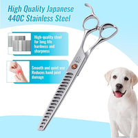 Dog Grooming Scissors: 7 inch Pet Chunker Shears Made Of Japanese 440c Advanced Stainless Steel Professional Grooming Scissors for Dogs Cats and Other Pets