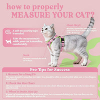 rabbitgoo Cat Harness and Leash Set, Escape Proof Vest - S / Pink & Light Green - image 2