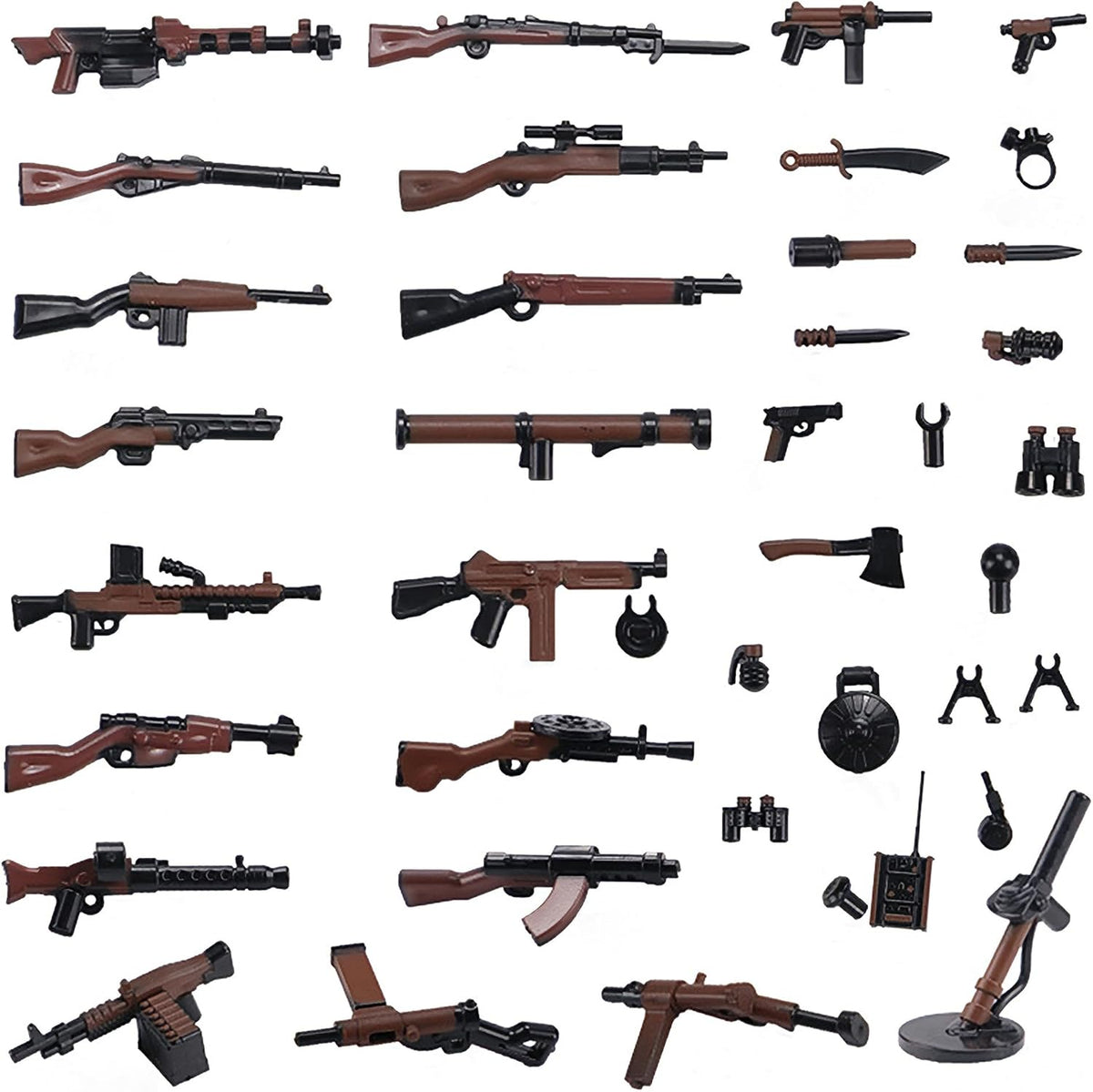 Himirich U.S. WW2 military weapons pack for mini figures in black ABS plastic - view 6