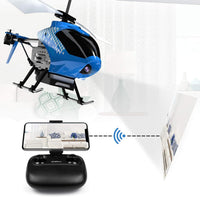 U12S Mini RC Helicopter with Camera Remote Control Helicopter Blue – Fun for Kids & Family - Blue - image 2